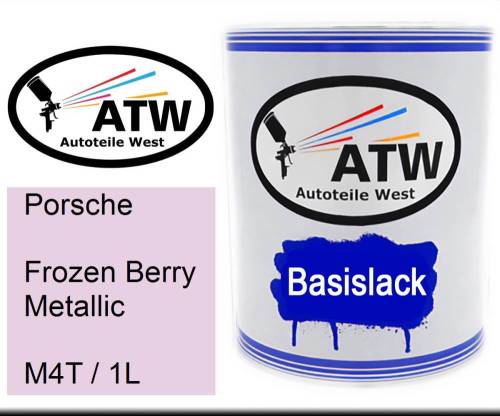 Porsche, Frozen Berry Metallic, M4T / 1L: 1L Lackdose, von ATW Autoteile West.